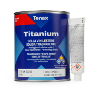 Клей полиэфирный Titanium Solido Neutro (нейтральный / без пигмента) густой 1л / Tenax